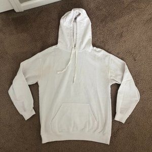 Forever 21 White Hoodie Hooded Sweatshirt Small